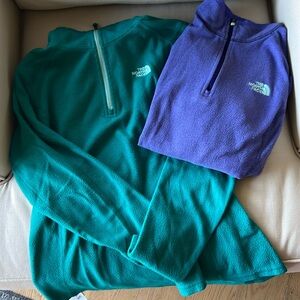 2x The North Face thinner fleece